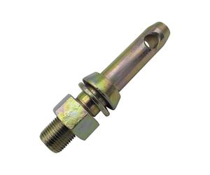 cyclingcolors 1x Perno Bulon Pasador de Enganche Remolque diámetro 28 mm Categoría 2 Tractor Clavija Coche Pin Bloqueo Eje Acero Galvanizada Bola, M24x46mm
