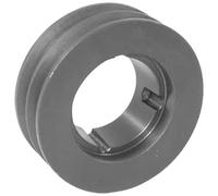 cyclingcolors 1x Polea con orificio Taperlock para correa trapezoidal 2 canal A SPA AVX13 Diámetro exterior 255,5 mm Diámetro de paso 250 mm Hierro fundido Maquinaria de construcción forestal agrícola