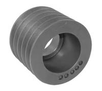 cyclingcolors 1x Polea con orificio Taperlock para correa trapezoidal 5 canal A SPA AVX13 Diámetro exterior 130,5 mm Diámetro de paso 125 mm Hierro fundido Maquinaria de construcción forestal agrícola