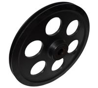 cyclingcolors 1x Polea para correa trapezoidal 1 canal Z o SPZ Diámetro exterior 254 mm Diámetro de paso 250 mm Hierro fundido Maquinaria de construcción explotación forestal agrícola