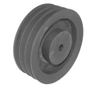 cyclingcolors 1x Polea para correa trapezoidal 3 canal A o SPA Diámetro exterior 123.50 mm Diámetro de paso 118 mm Hierro fundido Maquinaria de construcción explotación forestal agrícola