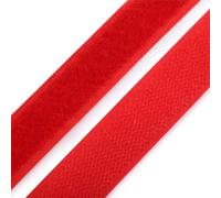 cyclingcolors 1x Rollo de scratch hook loop gancho cinta 20 mm 25 metros auto agarre organizador sujetacables tira enganche bolsa prenda correa poliamida, Rojo