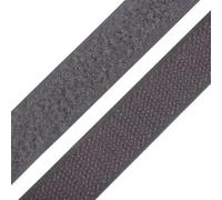 cyclingcolors 1x Rollo de scratch hook loop gancho cinta 20 mm 25 metros auto agarre organizador sujetacables tira enganche bolsa prenda correa poliamida, Gris