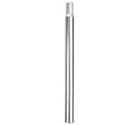 cyclingcolors 1x Tija de sillín de Bicicleta Tubo sin Abrazadera Aluminio Plata MTB Trekking Carretera Ciudad Touring, Ø25,4 x 300 mm
