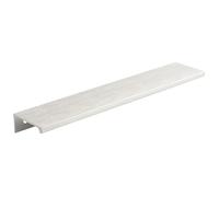 cyclingcolors 1x Tirador mueble perfil Lucata aluminio 180 mm estilo moderno acabado efecto inox para cajón armario puerta cocina dormitorio herrajes