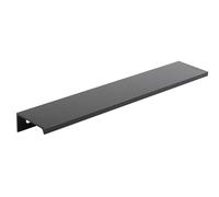 cyclingcolors 1x Tirador mueble perfil Lucata aluminio 500 mm estilo moderno acabado negro mate para cajón armario puerta cocina dormitorio herrajes