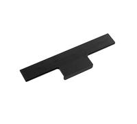 cyclingcolors 1x Tirador mueble perfil Ramara aluminio 196 mm estilo moderno acabado negro cepillado para cajón armario puerta cocina dormitorio herrajes