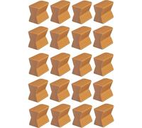 cyclingcolors - 20 zócalos de 12 mm para Marco de Puerta, Ventana, Ventana salediza, Muebles de Cocina marrón
