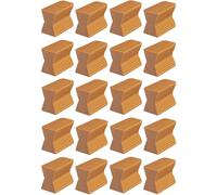 cyclingcolors - 20 zócalos de 14 mm para Marco de Puerta, Ventana, Ventana salediza, Muebles de Cocina marrón