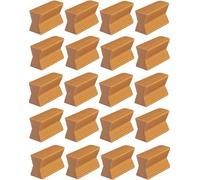 cyclingcolors - 20 zócalos de 18 mm para Marco de Puerta, Ventana, Ventana salediza, Muebles de Cocina marrón