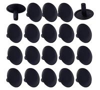 cyclingcolors 20x Capuchón cubierta tornillo embellecedores negro 2.5x12x5mm tapones tapón tapas plastico PZ