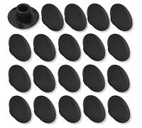 cyclingcolors 20x CAPUCHON embellecedor negro M5 plástico para Tornillos Cabeza Allen Hexagonal Gris Tapas Muebles