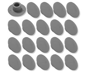 cyclingcolors 20x CAPUCHON embellecedor para Tornillos M5 plástico Cabeza Allen Hexagonal Gris Tapas Muebles