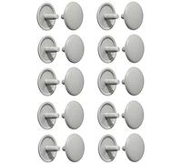 cyclingcolors 20x Capuchón para tornillo pz2 embellecedores tornillos tapones tapón plastico (Gris claro (RAL 7035))