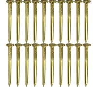 cyclingcolors 20x clavo de latón dorado cabeza redonda punta para muebles mesa silla vintage 1,8x25mm