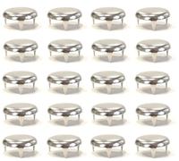 cyclingcolors 20x Clavo Decorativo, Cubre Tornillos, tapicería, Muebles, en Forma de Garra con 3 Puntas, Vintage, Acero Plateado, 20 mm