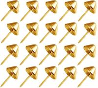 cyclingcolors 20x Clavo metálico Decorativo, Forma cónica, 12,5 mm - latonado A, para Muebles, Cama, Silla, sofá