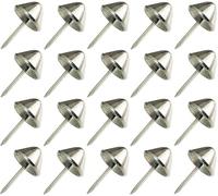 cyclingcolors 20x Clavo metálico Decorativo, Forma cónica, 7,5 mm - niquelado B, para Muebles, Cama, Silla, sofá