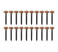 cyclingcolors 20x clavos de acero con cabeza de cobre para fijación de cuadros decorativos pintura fotografía renovación puntas puntillas, 2x20 mm