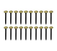 cyclingcolors 20x clavos de acero con cabeza de latón para fijación de cuadros decorativos pintura fotografía renovación puntas puntillas, 2x20mm