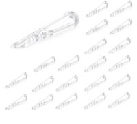cyclingcolors 20x Clips de sujeción para camisa, pasador de sujeción para ropa, pasador de sujeción de plástico transparente 9x40mm