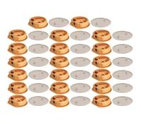 cyclingcolors 20x Conector Muebles para caravanas Ø 26mm ideal para barcos camiones convertidos autocaravanas, gorra redonda de café con leche beige