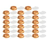 cyclingcolors 20x Conector Muebles para caravanas Ø 26mm ideal para barcos camiones convertidos autocaravanas, gorra blanca