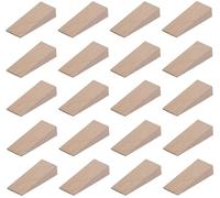 cyclingcolors 20x cuñas madera pequeñas (10x 6mm + 10x 12mm) puertas niveladoras suelo muebles bloque, 55mm x 20mm