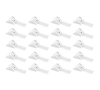 cyclingcolors 20x Escuadra de ángulo conector, plástico, 30 mm, 1 orificio, acabado blanco, fijación ligera para muebles