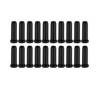 cyclingcolors 20x Tapa Terminaciones Tapones Terminales de Cable de Freno Cambio de Bicicleta Extremo Aluminio, Negro