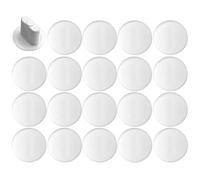 cyclingcolors 20x Tapas Embellecedor Capuchón Plastico 8mm Tapones Tapón Tape Inserción Tapa, Blanco