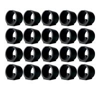 cyclingcolors 20x Tapas Forma U Patines Sillas Mueble Pies Tubo Redondo Plástico, 30mm