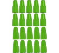 cyclingcolors 20x Tapas Tapones de Válvula de Rueda Neumáticos Coche Moto Bicicleta Presta, Verde
