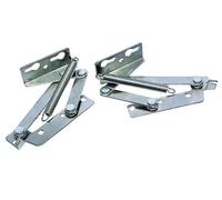cyclingcolors 2x Bisagra articulada de resorte Muelle muebles Mecanismo de Elevación puertas Soporte de apertura mesa arcon abatible Plateado