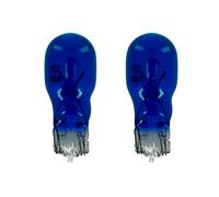 cyclingcolors 2x bombilla 12V 10W T13 W2.1x9.5D lampara luz luces bombillas wedge coche moto ciclomotore scooter, azul