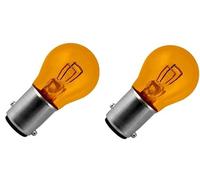 cyclingcolors 2x bombillas 12V 21/5W BAY15D naranja intermitentes coche moto