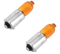 cyclingcolors 2x bombillas 12V 6W BAX9S naranja moto coche ciclomotor lampara