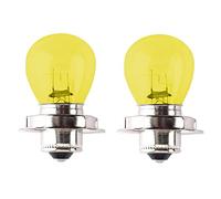 cyclingcolors 2x bombillas 6V 15W P26S amarillo moto ciclomotore bombilla