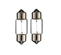 cyclingcolors 2x bombillas SV8.5 10W 10X31 12V lampara coche moto ciclomotore camión furgoneta tractor