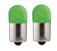 cyclingcolors 2x bombillas verde BA15S 24V 5W lampara coche moto ciclomotore camión furgoneta tractor