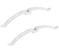 cyclingcolors 2x Brida gris de 215 mm, pasacables de plástico para muebles de oficina