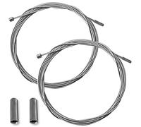 cyclingcolors 2X Cable Cambio Bicicleta 2.1m Delantera Trasera con terminales de Cable MTB Carretera