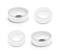cyclingcolors 2x Capuchón tapa de protección con arandela tornillo ducha grifo baño espejo, Cromo 20mm
