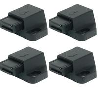 cyclingcolors 2x cierre magnetico puerta push to open pestillo muebles armario Amortiguador Madera Vitrina de cristal, negro (Paquete de 2)