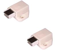 cyclingcolors 2x cierre magnetico puerta push to open pestillo muebles armario Amortiguador Madera Vitrina de cristal, blanco