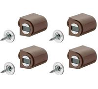 cyclingcolors 2x Cierres Magnéticos marrón redondo para Muebles, Puertas, Armarios, Cajones Pestillos Bisagra Magnética Cocina y Hogar (Paquete de 2)