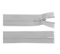 cyclingcolors 2x Cremallera invisible Nº3 30 cm con tirador - Poliéster Dederon, extremo abierto, malla deslizante - Para ropa, costura, mercería, ideal para chaquetas y abrigos - topo