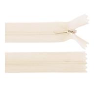 cyclingcolors 2x Cremallera invisible Nº3 50 cm con tirador - Poliéster Dederon, extremo abierto, malla deslizante - Para ropa, costura, mercería, ideal para chaquetas y abrigos - concha