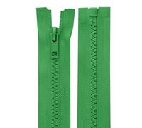 cyclingcolors 2x Cremallera n°5 30 cm Tirador de Poliéster para Malla Corredera Ropa Costura Mercería Chaqueta, Verde Helecho