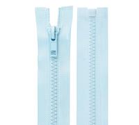 cyclingcolors 2x Cremallera n°5 30 cm Tirador de Poliéster para Malla Corredera Ropa Costura Mercería Chaqueta, Azul Hielo